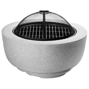 围炉煮茶烤火炉套装家用烤火盆木炭烧烤架室内取暖炉庭院烧烤炉