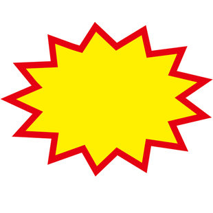 pop广告纸爆炸贴空白手绘新款大号卡通爆炸签超市商场海报商品促销展示价格标签创意促销牌可爱花爆炸卡定制