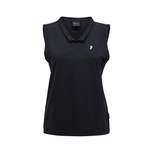 Peak Performance壁克峰女子透气翻领运动舒适清凉无袖T恤背心