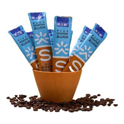 农科院速溶咖啡120条装拿铁卡布奇诺蓝山特浓三合一云南