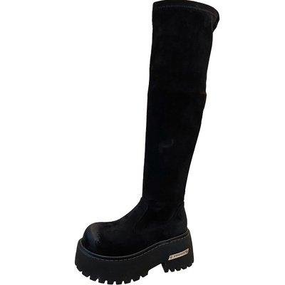 新款显瘦过膝靴增高厚底长筒靴