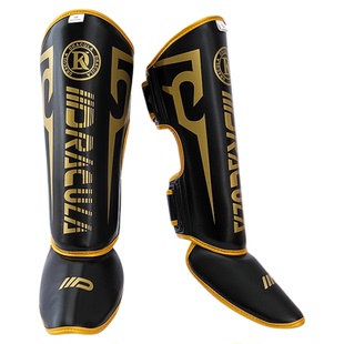 搏击护腿散打护腿板泰拳护胫成人儿童护脚背拳击格斗加厚训练护具