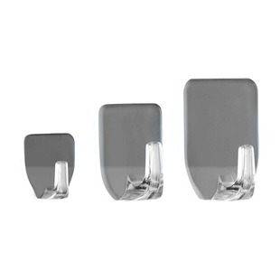 居家家强力挂钩厨房免打孔无痕承重吸盘门后宿舍透明墙壁挂衣粘钩