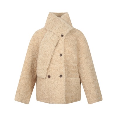 BLUEerror真羊毛皮毛一体外套