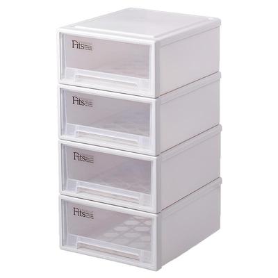 tenma日本f316透明收纳盒抽屉柜