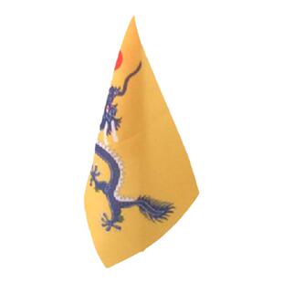 新大清国黄龙旗办公室签字旗工艺品满族居家装饰桌旗创意复古摆件