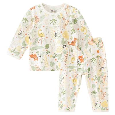 乖奇熊男女宝宝天竹纤维内衣套装