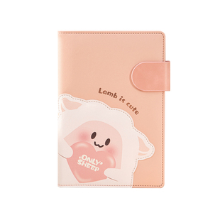 卡杰新款记事本a5可爱笔记本子高颜值文艺简约插页搭扣本工作日历记事本办公记录本学生手帐日记本可定制logo