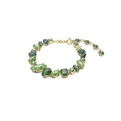 不规则超闪绿色水晶石几何手链夸张重工设计锁骨颈链gema宝石项链