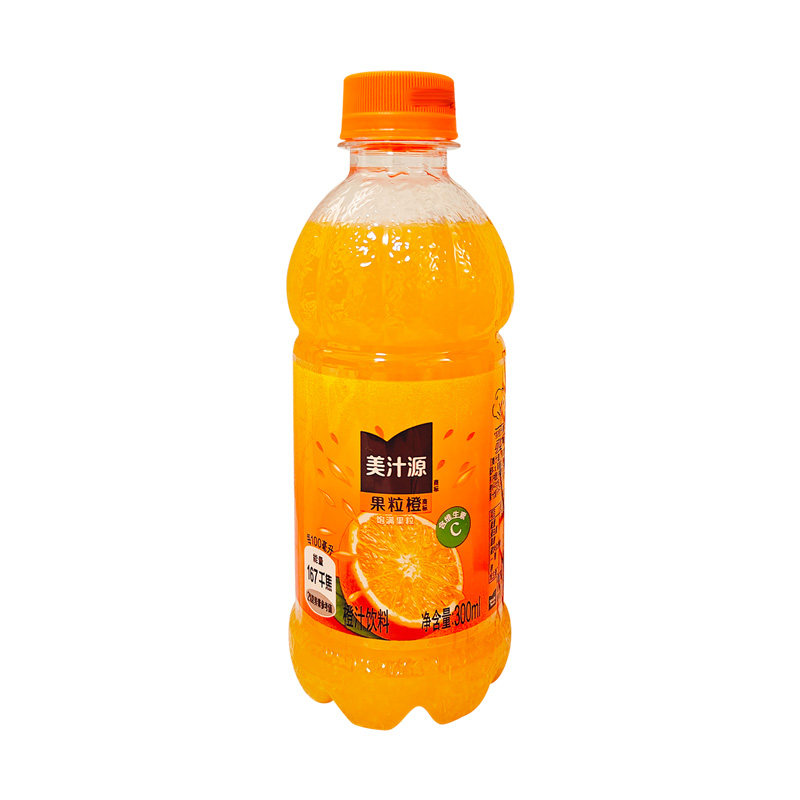 美汁源果粒橙桃汁饮料300ml