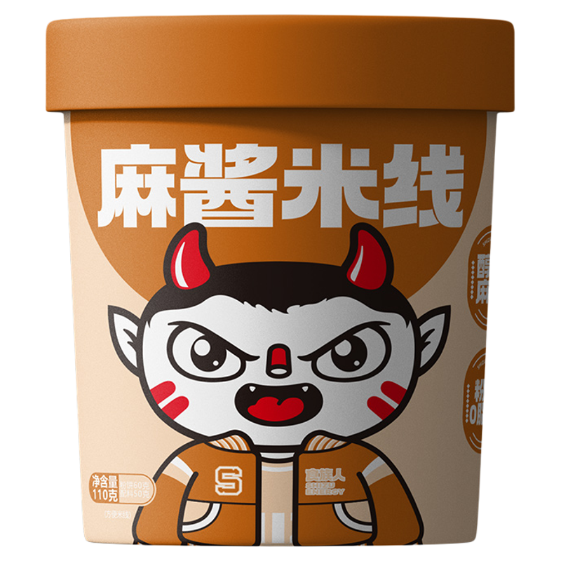 食族人米线酸辣粉桶装速食