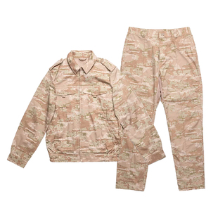 俄罗斯原品 俄军迷KSOR-II沙漠数码热带作战服套装 小粉人米色EMR