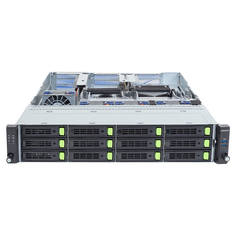 技嘉R263-ZG0 4卡GPU算力服务器主机单路AMD9004/9005系列处理器