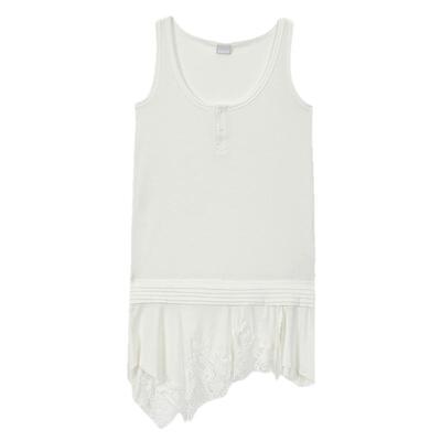MOUSSY 2026春季新品废土风蕾丝不规则下摆针织背心028JSA80-1008