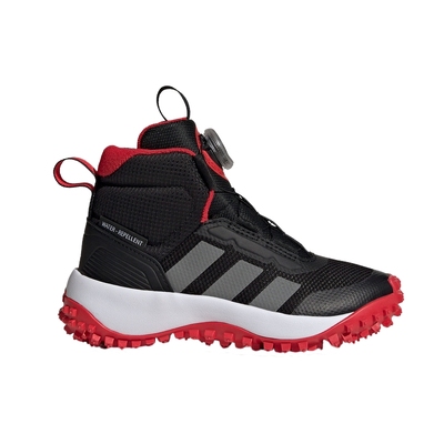 adidas阿迪达斯25冬季男女大童BOA旋钮高帮加绒保暖运动鞋 JR3105