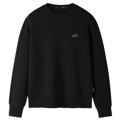 海澜之家圆领绣花珠地柔软卫衣