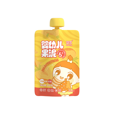 【4包】婴享婴幼儿果泥苹果西梅