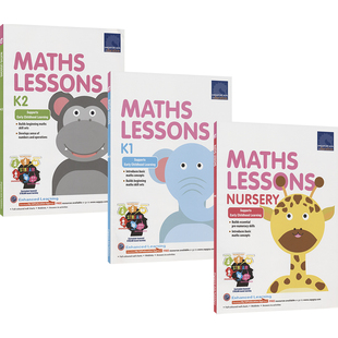 SAP Maths Lessons Nursery K1 K2 新加坡数学课程 学前-大班 培养数学思维 CPA教法 特色STERM 幼儿数学启蒙 英文原版进口图书