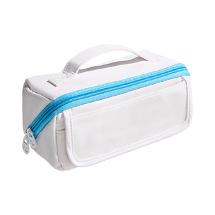 嗨士袋 NICE DAY菱形笔袋可平摊大容量2025新款大开口文具袋高颜值ins风痛窗铅笔袋初中女生小学生简约不撞款