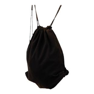 DIY空白绘画手帆布背包纯白 黑 双肩抽绳包空白帆布袋 diy手绘包