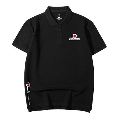 黑色POLO衫男翻领短袖T恤