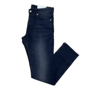 CK/Calvin Klein 男士秋冬新款水洗磨白修身显瘦直筒牛仔长裤SLIM