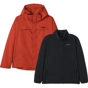 林更新同款【朱雀冲锋衣】拓路者儿童三合一外套男童女童防水保暖