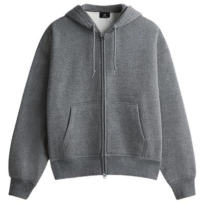 HM男装女装卫衣冬季连帽外套重磅美式拉链帽衫打底衫1240531
