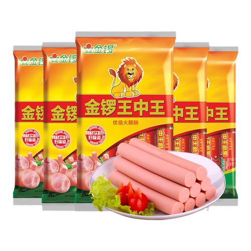 【金锣旗舰店】 金锣王中王224g*5袋 早餐炒菜配菜肠休闲旅游零食