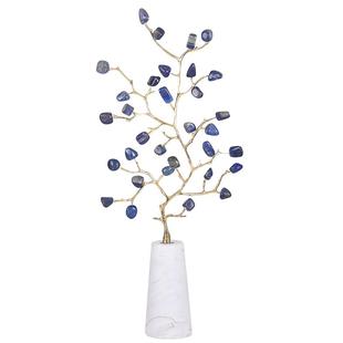 紫水晶发财树摆件客厅走廊壁龛入户玄关轻奢高档竖高乔迁新居装饰