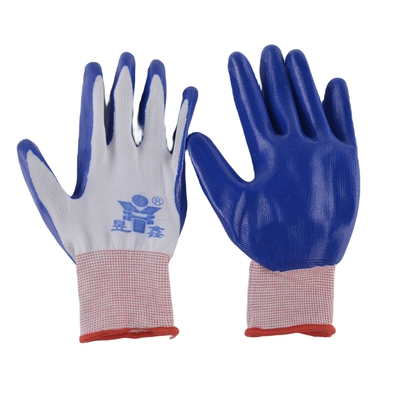 十三针丁腈尼龙耐油防滑涂胶手套