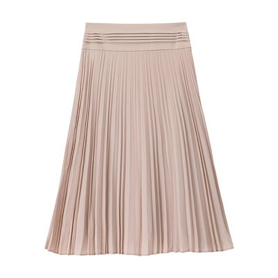 复古雅致高级感高腰百褶裙