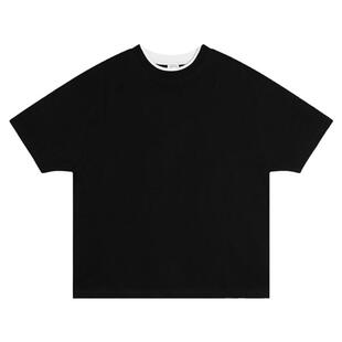 BPCALL24SS叠影短袖夏季廓形圆领落肩宽松CityBoy纯棉T恤男女通款