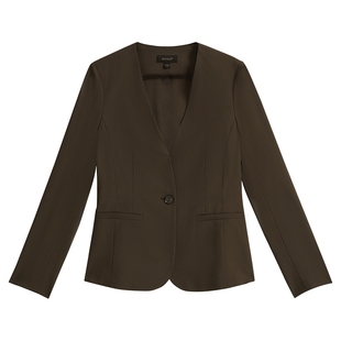 【刘涛同款】YINER音儿2025春季新款100美丽诺羊毛简约西装外套