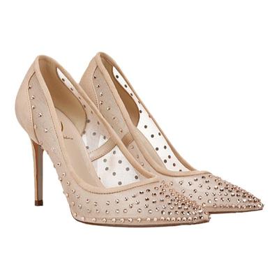 虞书欣同款SAM EDELMAN山姆爱德曼高跟烫钻婚鞋宴会鞋HAZEL MESH