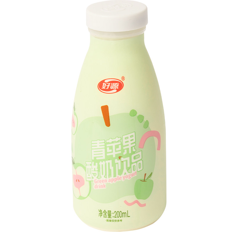 好源牛奶200ml*12瓶整箱0脂儿童酸奶饮品常温脱脂饮料学生早餐奶