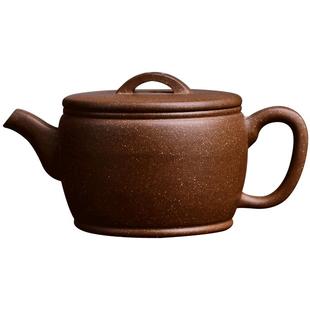 宏中《希有泥料》原矿一号井紫泥汉瓦古法石磨练泥全手工紫砂茶壶