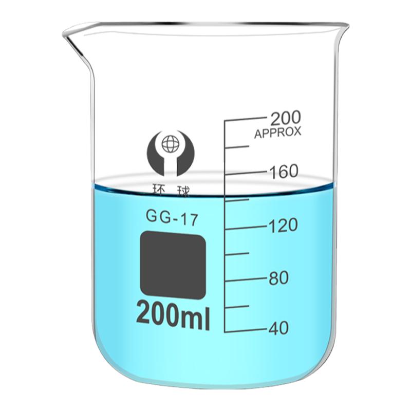 环球玻璃烧杯50 100 150 250 500 1000 2000 3000 5000ml大小耐高温化学实验器材刻度量杯带手把柄高型实验室