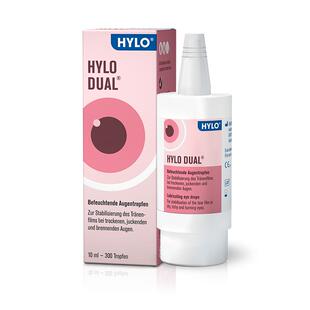 德国海露HYLODUAL进口眼药水滴眼液隐形眼镜美瞳亦蔻10ml人工泪液