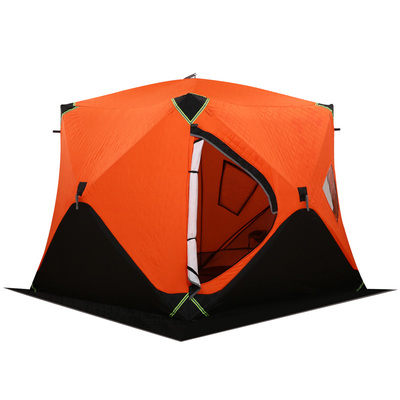 钓哈哈冰钓露营棉帐篷五层加厚防风户外冬季保暖帐篷便携式折叠