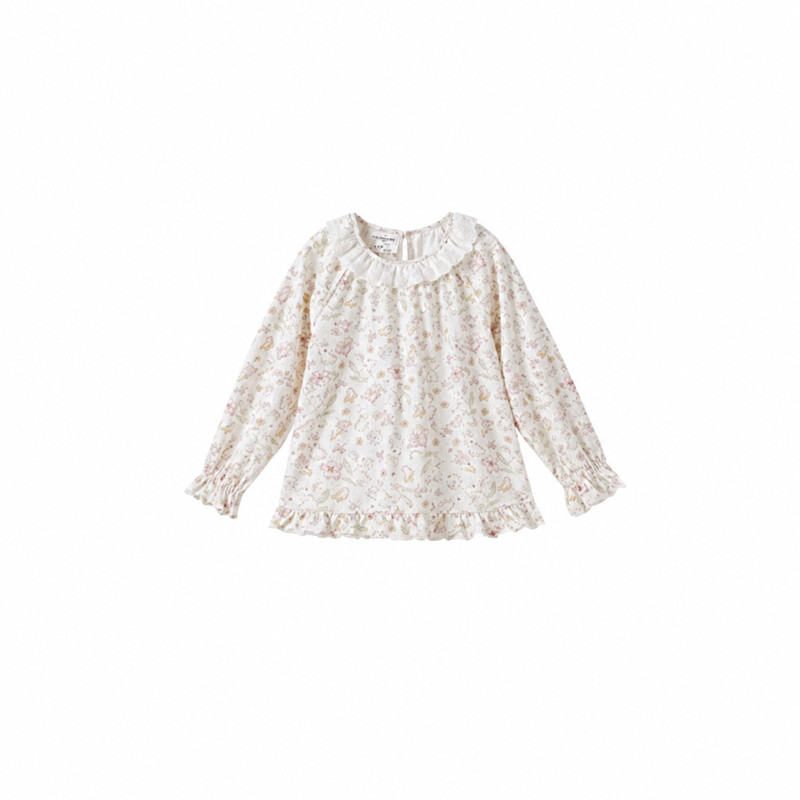 纳柚女童纯棉a类家居服套装春秋
