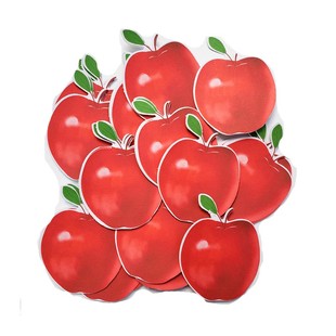 苹果贴纸便利贴画卡片粘贴红苹果公司活动签到喜庆开业签名字贴