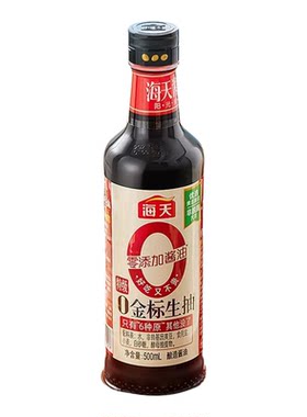 海天金标生抽0添加特级酿造家用
