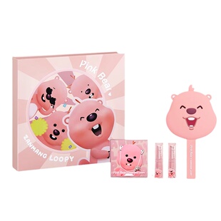 pinkbear皮可熊loopy联名礼盒奶烙E05唇釉眼影口红彩妆礼物送女友