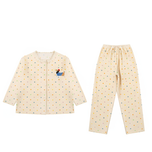 150cm矮小个子女睡衣秋冬海岛绒圆领花边开衫xs码家居服145矮个子