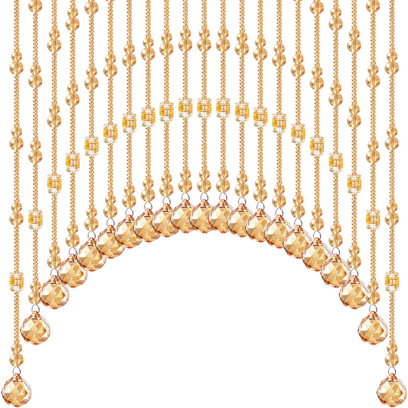 水晶珠帘隔断帘串珠帘子客厅玄关卧室卫生间葫芦门帘吊饰新款挂帘