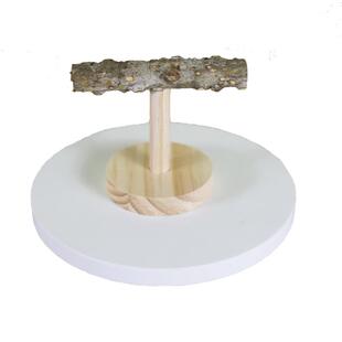 鹦鹉站架花椒木桌面树枝架子玄凤虎皮鸟专用站台训练站杠站棍磨爪