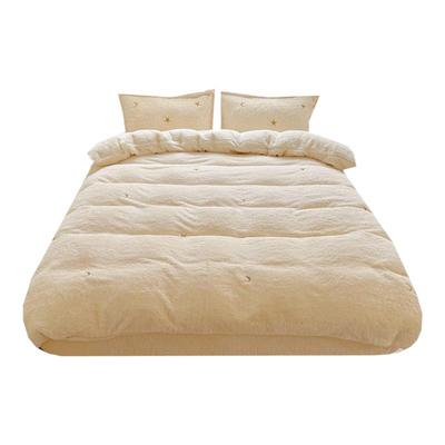 ins奶油风四件套加厚泰迪绒星月