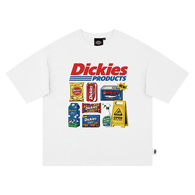 Dickies帝酷适美式趣味印花短袖t恤男潮牌半袖上衣街头百搭体恤M