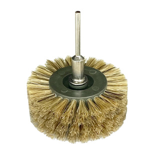 3mm杆文玩电动刷头金刚核桃纳米硬猪鬃毛刷子清理抛光包浆工具